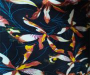 丝麻建宏绉印花